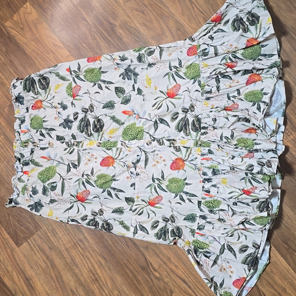 Olivia James The Label Floral Print Ruffle Hem Skirt - Picture 2 of 8